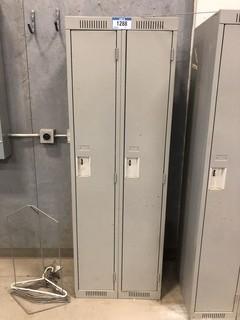 Metal 2-Door Locker. ** LOCATED IN SEXSMITH**
