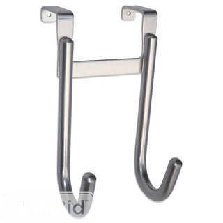DOUBLE OVER-THE-DOOR HOOK IN SATIN NICKEL                                                           