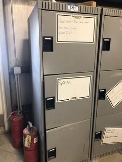 Metal 3-Door Locker. ** LOCATED IN SEXSMITH**