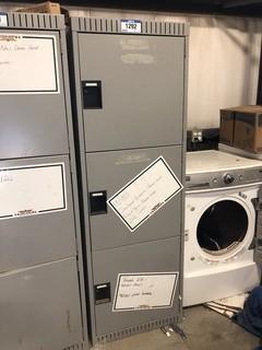 Metal 3-Door Locker. ** LOCATED IN SEXSMITH**