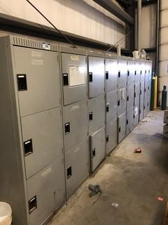 Metal 30-Door Locker. ** LOCATED IN SEXSMITH**