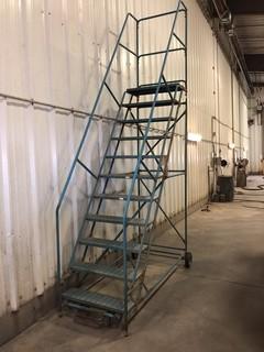 Mobile 11' Warehouse Ladder. ** LOCATED IN SEXSMITH**