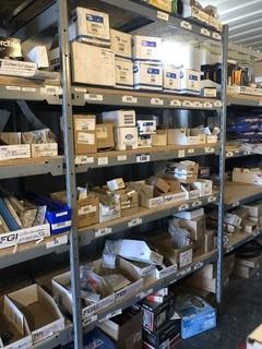 Contents of Row E Shelving including Delco Remy Alternator, Injectors, Speed Sensor, Truck Parts, etc.** MUST BE REMOVED BY MON. APRIL 29 @ 5PM-LOCATED IN SEXSMITH**