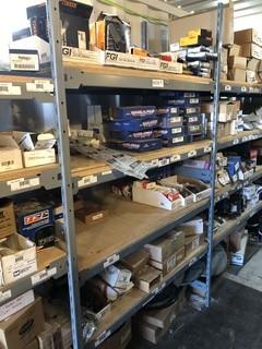 Contents of Row F Shelving including Wheel Seals, U-Joints, Bearings, etc. ** MUST BE REMOVED BY MON. APRIL 29 @ 5PM-LOCATED IN SEXSMITH**