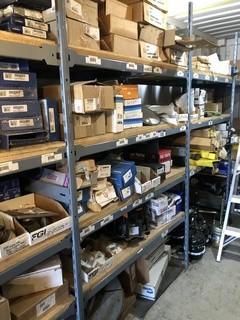 Contents of Row G Shelving including Truck Parts, Slack Adjusters, Mirrors, etc. ** MUST BE REMOVED BY MON. APRIL 29 @ 5PM-LOCATED IN SEXSMITH**