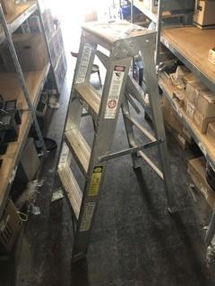 Aluminum 4' Step Ladder. ** MUST BE REMOVED BY MON. APRIL 29 @ 5PM-LOCATED IN SEXSMITH**