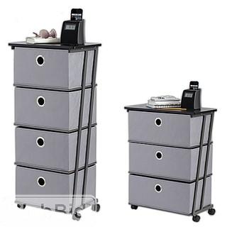 STUDIO 3B(TM) 3-DRAWER WIDE STORAGE CART IN GREY