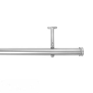 CAMBRIA(R) PREMIER COMPLETE DECORATIVE 88-INCH TO 144-INCH DRAPERY ROD IN BRUSHED NICKEL