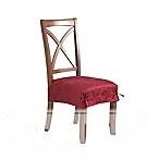Autumn Scroll Damask Seat Cover in Wine (Set of 2) 