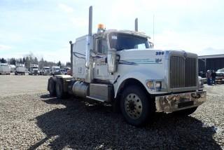 2015 International 9900iSFA Tandem Axle Truck Tractor. Cummins ISX 550hp Diesel Engine, 18-Speed Transmission, 13,220lbs Front Axle, 40,000lbs Rear Axles, 246" W/B, Air Ride Suspension, 51" Sleeper, Sliding Fifth-Wheel, APU, Blower, Showing 266,687kms and 7,732hrs, CVIP Expires 06/19. VIN 3HSDMAPR3FN658425. **LOCATED IN MILK RIVER**
