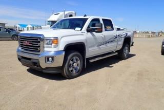 2015 GMC Sierra 2500 SLE 4x4 Crew Cab Pickup Truck. Duramax Diesel Engine, Automatic Transmission, Short Box, Showing 178,303kms. VIN 1GT12YE84FF589202. **LOCATED IN MILK RIVER**