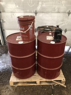 Lot of 3 Drums of Nuto 46 Hydraulic Oil. **LOCATED IN SEXSMITH*