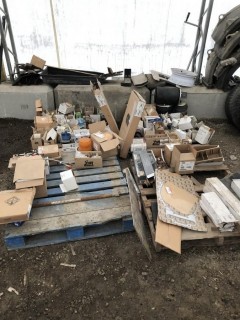 Lot of 4 Pallets w/Truck and Trailer Parts. **LOCATED IN SEXSMITH*