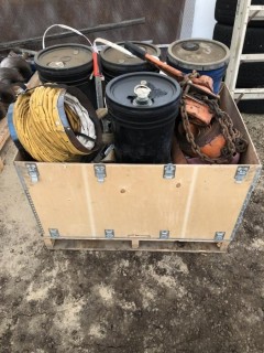 Lot of Shop Supplies, Come-alongs, Ducting, Sand bags, etc. **LOCATED IN SEXSMITH*