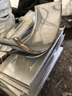 Lot of Fenders and Aluminum Checkerplate Covers. **LOCATED IN SEXSMITH*
