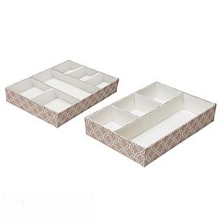 4-COMPARTMENT SMALL ACCESSORIES TRAY IN TAN                                                         