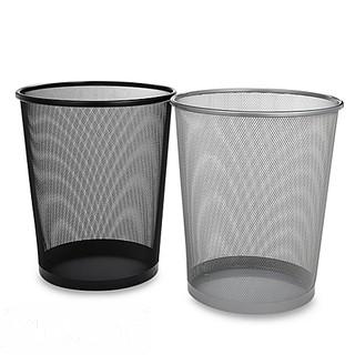MESH METAL WASTEBASKET IN BLACK                                                                     