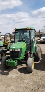 2010 John Deere 4720 MFWD Tractor c/w 4 Cyl Diesel, Cab, 3 Point Hitch, PTO, 27x10.5-15 Frt, 44x18.00-20 Rears, Showing 2,615 HRS. S/N LV4720H770048. Unit 174