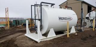 2012 Meridian 15000L HD Standard 14,900L Skid Mounted Fuel Tank C/w Fill-Rite Meter, 2 Nozzels. Unit #1. SN 60202121137293.