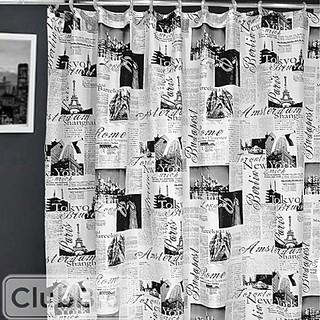 PASSPORT FABRIC SHOWER CURTAIN                                                                      