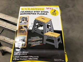 Toolmaster 2 Piece Foldable Step Stool.