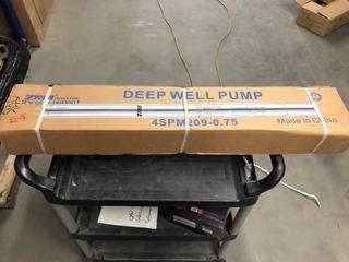 New 4" Stainless  Deep Well Pump 1 HP 33 GPM.