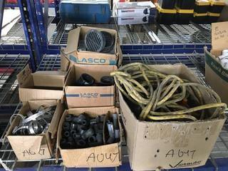 Lot of Miscellaneous Plumbing Fittings and Extension Cord.