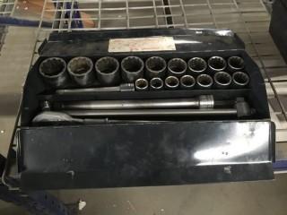 ITC 21 Piece 3/4  Driver Socket Wrench Set 7/8"-2".