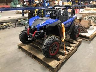 Kids Electric UTV-MX Buggy Ride Blue.