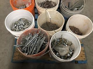 5 Buckets of Miscellaneous Bolts, Nails.