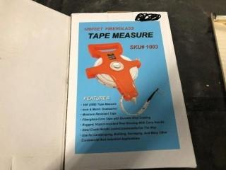 Lot of (2) Tape Measure's 100'.