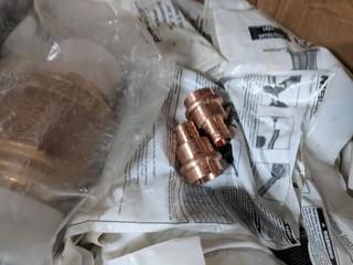 Lot of Assorted Copper Couplings and Fittings.