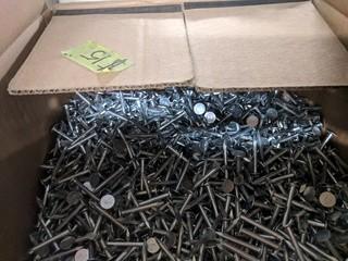 Lot of Assorted 1 1/4" Rough In Nails and 2 1/2" Self Tapping Screws.