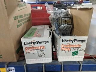 Lot of (2) Liberty Pumps LCU-SP20S Condensate Pumps.