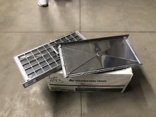 Solar Tek Aluminum Manual Foundation Vent, 16" x 8".