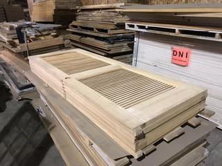 Selling Off Site: Lot of (6) Louver Doors 80" x 30" x 1 3/8".