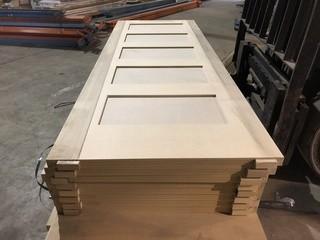 Selling Off Site: Lot of (4) Panel Shaker Doors Solid Core 84" x 30" x 1 3/8".