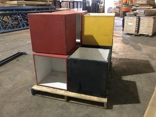 Selling Off Site: Lot of (7) Cube Boxes.