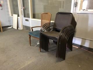 Selling Off Site: Lot of (10) Chairs.