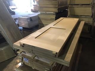 Selling Off Site: Lot of (4) Two Panel Shaker Doors Various Sizes.