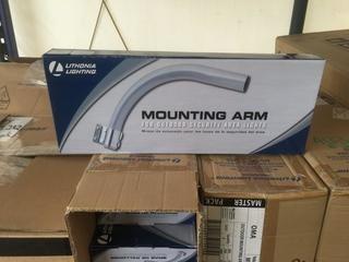 Lot of (6) Outdoor Security Area Light Mounting Arms.