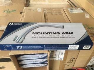 Lot of (6) Outdoor Security Area Light Mounting Arms.