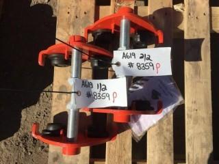 Lot of (2) I Beam Hoist Trolley Max Weight 1000 Kg (PT10-A).