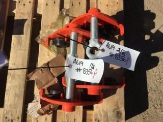 Lot of (2) I Beam Hoist Trolley Max Weight 1000 Kg (PT10-A).