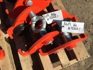 Lot of (2) I Beam Hoist Trolley Max Weight 5000 Kg (PT50-3).