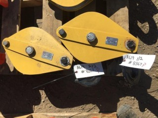 Lot of (2) Pulley Blocks 64 Ton.