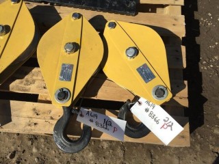 Lot of (2) Pulley Blocks 32 Ton.