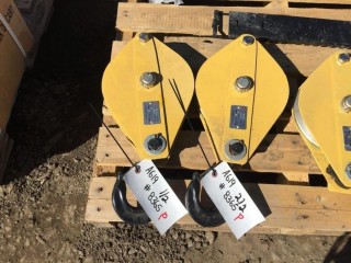 Lot of (2) Pulley Blocks 32 Ton.