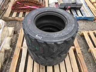 Lot of (2) Galaxy Skid Steer Tires.