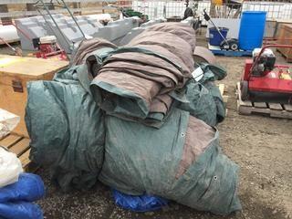 Lot of Assorted Tarps.